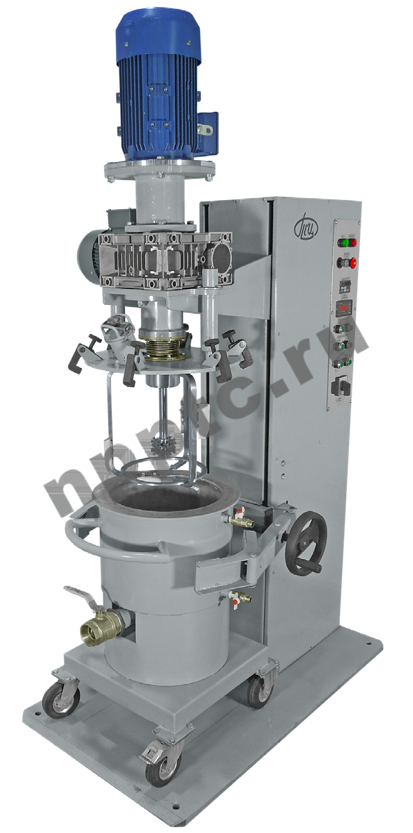 Смеситель-диспергатор СД-30 применяется для смешивания смолы с керамическим порошком.