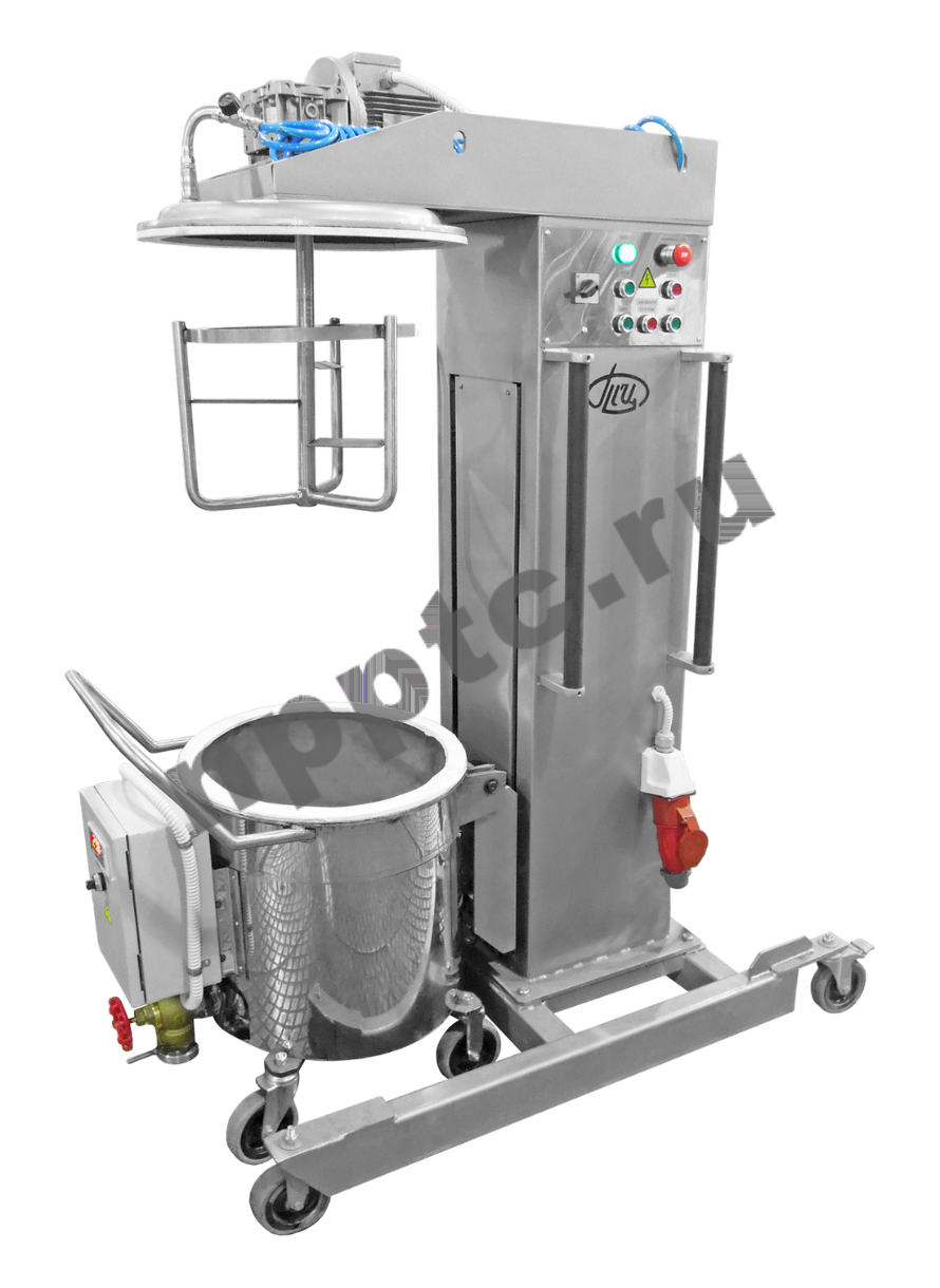 Установка вакуумирования и розлива горячего шликера