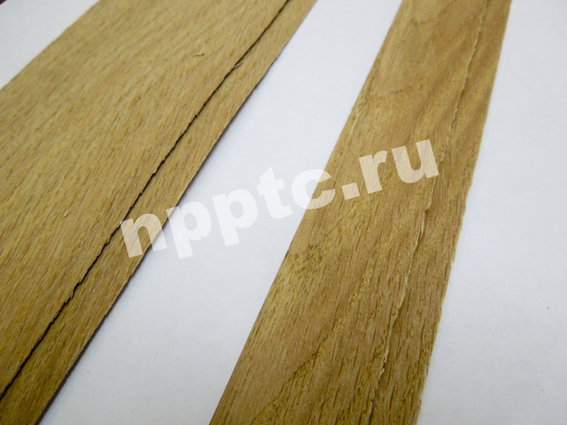 резка шпона 0,8 мм на ножницах гильотинных