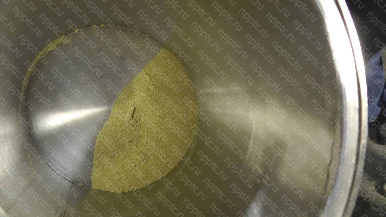 Эксперимент по грануляции пьезокерамической шихты 