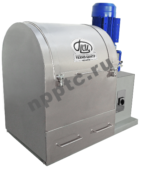 Лабораторная шаровая мельница МШБ-30 с кожухом для беспылевой выгрузки